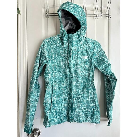 The North Face Womens Alta Vista Dry Vent Hooded Rain Jacket Dark Sage  XS - Picture 4 of 7